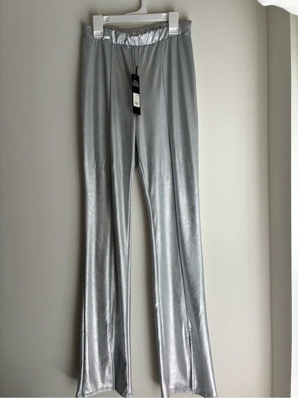 Fashion nova silver bell pants
